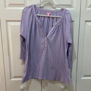 Lilly Pulitzer Teigen Blouse Size XL